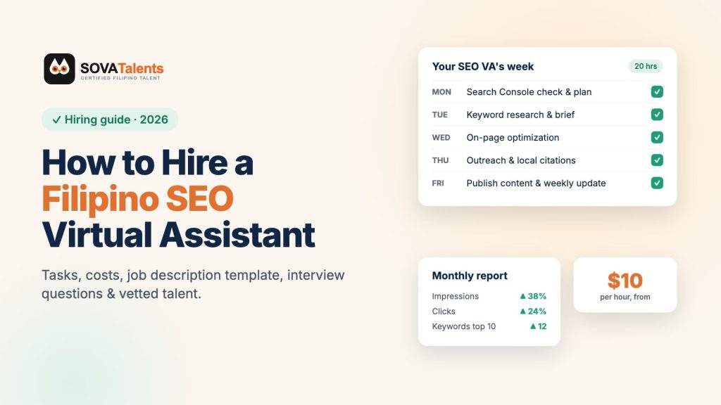 How to hire a Filipino SEO virtual assistant – SOVATalents hiring guide