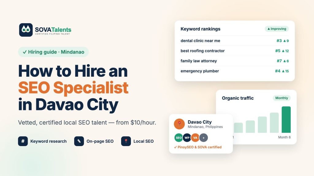How to hire an SEO specialist in Davao City – SOVATalents hiring guide
